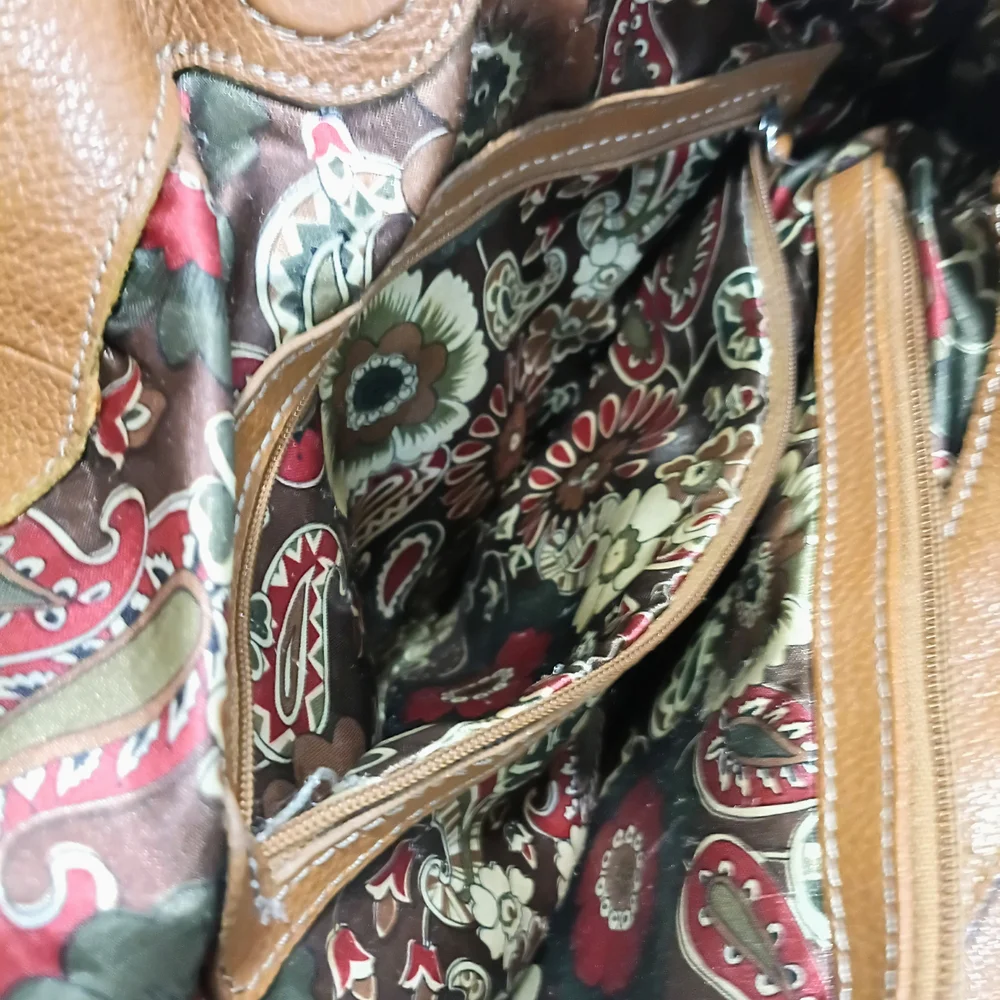 Tiganello Leather Hobo Bag With Beaded Ebellished Strap